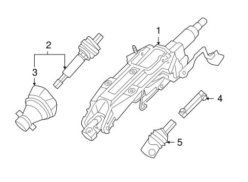 CTS STEERING COLUMN ASSEMBLY 3