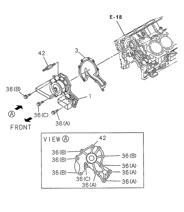 ENGINE/WATER PUMP for 1998 Acura SLX #1