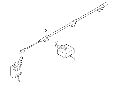 M45 TIRE PRESSURE MONITOR COMPONENTS