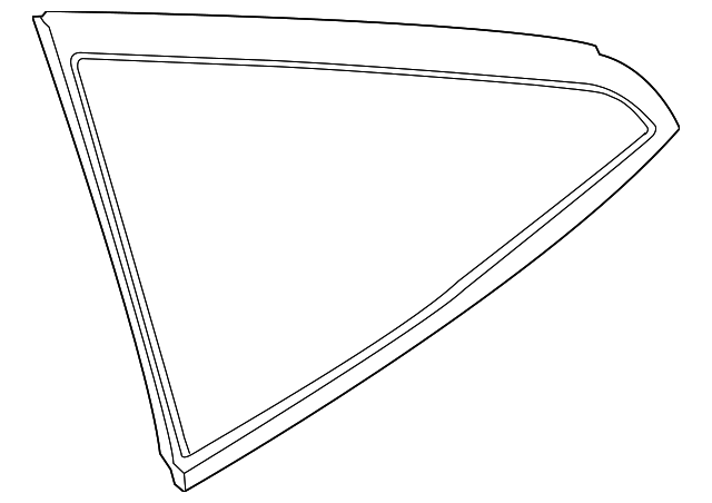 83300CL70A Деталь QUARTER GLASS, RIGHT