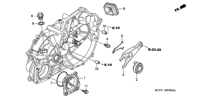 TRANSMISSION - MANUAL/MT CLUTCH RELEASE for 2003 Honda ELEMENT #1