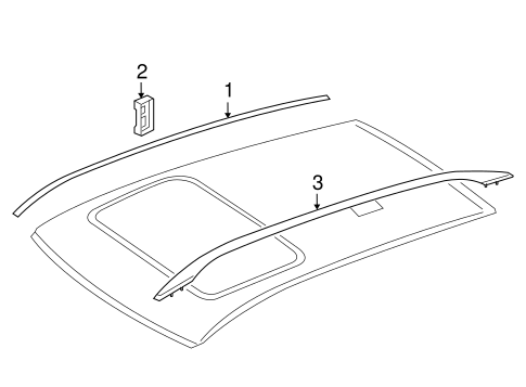 ML450 EXTERIOR TRIM - ROOF