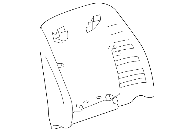 25908860 Деталь SEAT BACK PANEL