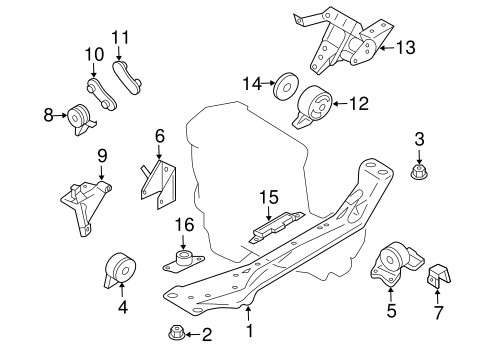 Sentra ENGINE & TRANS MOUNTING