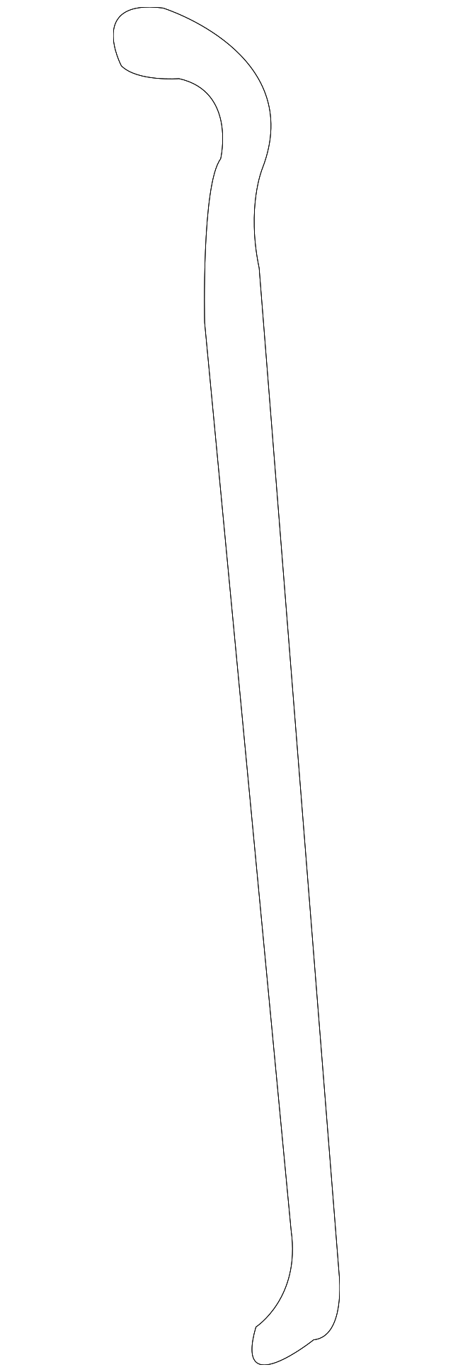 10233180 Деталь CONTROL ROD, RIGHT