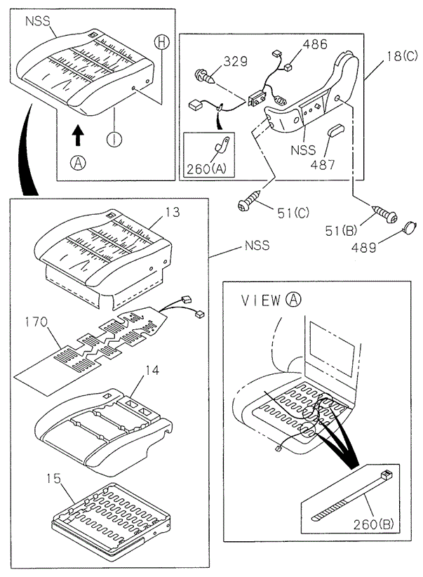 INTERIOR / BUMPER/FRONT SEAT (3) for 1998 Acura SLX #1