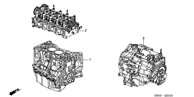 ENGINE/ENGINE ASSY. - TRANSMISSION ASSY. for 2002 Honda CR-V #1