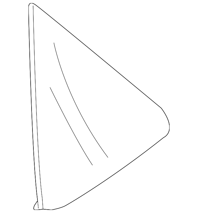 BBN7-62-950C Деталь QUARTER GLASS, RIGHT