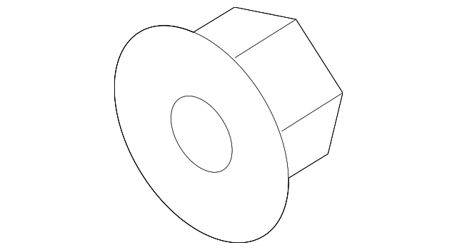 13395-10007K Деталь BUMPER BRACKET RETAINER NUT, LEFT