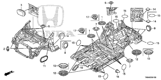 CIVIC SEDAN GROMMET (FR.)