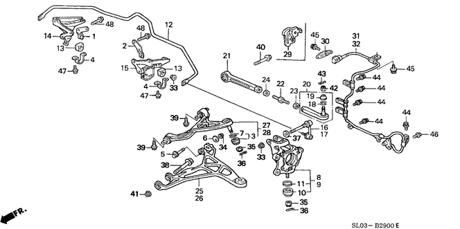 NSX REAR LOWER ARM