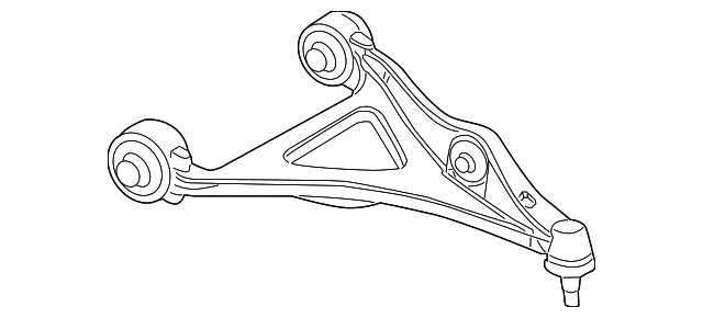 5168283AB Деталь LOWER CNTRL ARM, LEFT