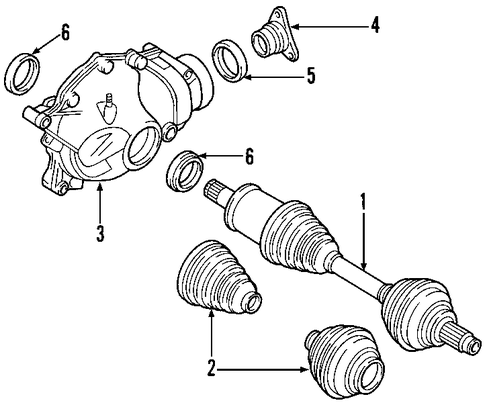 X3 AXLE SHAFTS & JOINTS