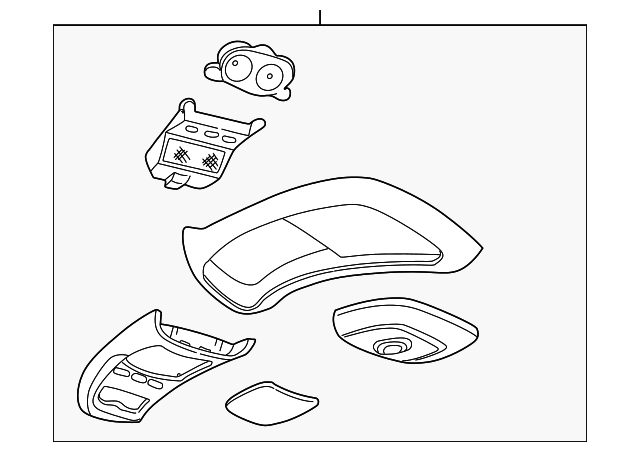 YL2Z78519A70AAA Деталь OVERHEAD CONSOLE