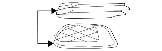68100708AA BEZEL, RIGHT