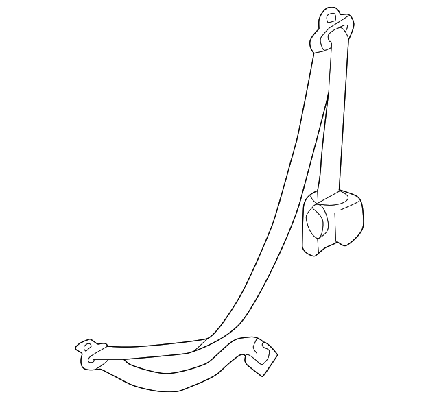 GD7A57790D29 Деталь BELT & RETRACTOR, LEFT