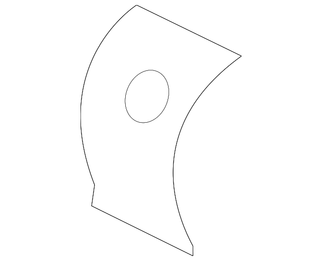87670EH00B Деталь SEAT BACK COVER, LEFT