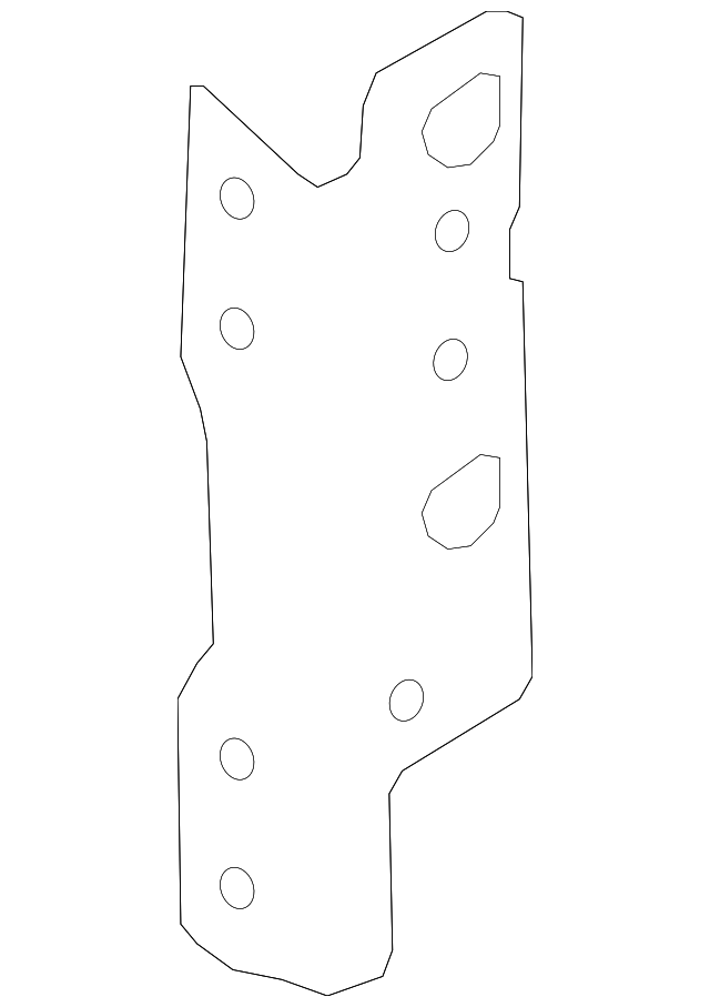 96175-A9100 Деталь RECEIVER MOUNT BRACKET, LEFT