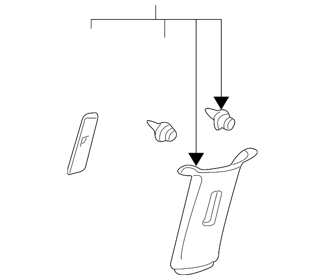 62411-08020-B0 Деталь CENTER PLR TRIM, RIGHT