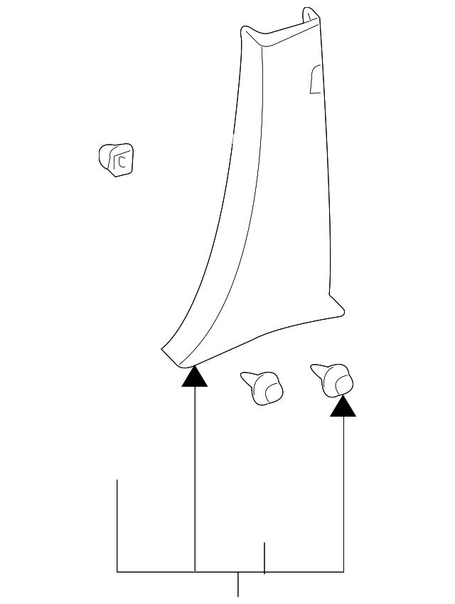 62413-08030-B0 Деталь CENTER PLR TRIM, RIGHT