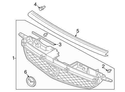 Protege GRILLE & COMPONENTS