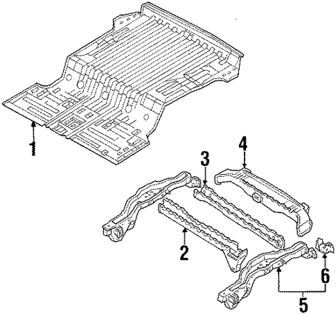 MPV REAR FLOOR & RAILS