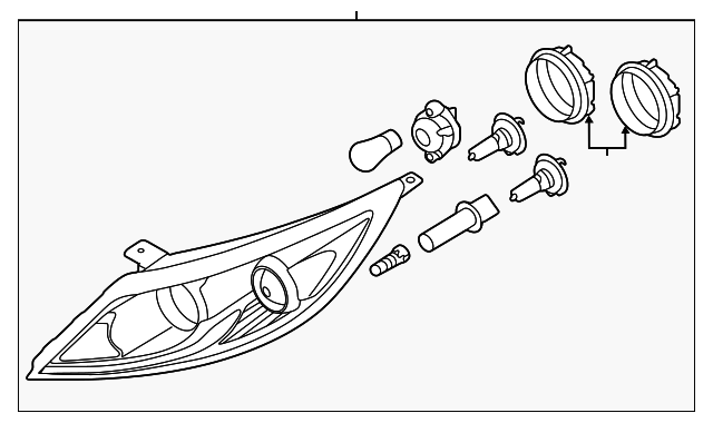 92101-3W050 HEADLAMP ASSY, LEFT