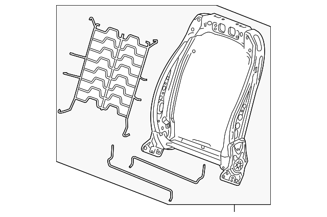 95077862 Деталь SEAT BACK FRAME