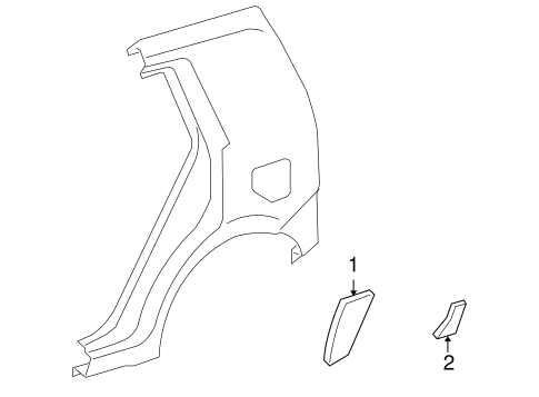 xB EXTERIOR TRIM - QUARTER PANEL