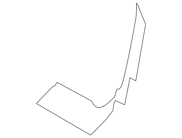 87632-1JB7C Деталь SEAT BACK COVER SILENCER, LEFT