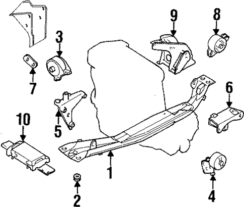 Sentra ENGINE & TRANS MOUNTING