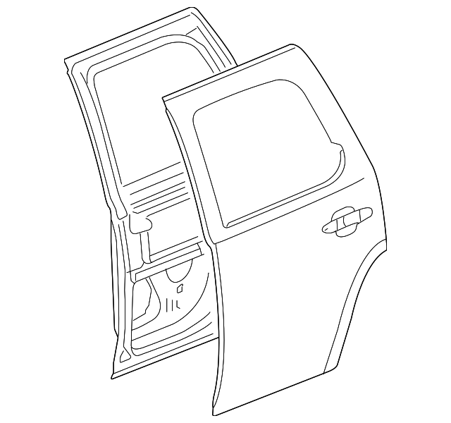 22892599 Деталь DOOR SHELL, LEFT
