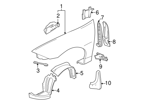Cavalier EXTERIOR TRIM - FENDER