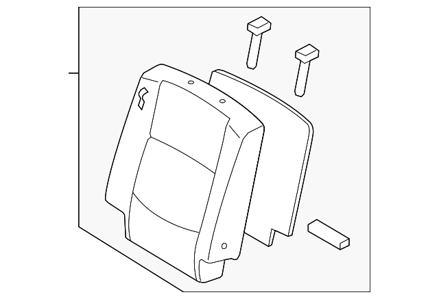 CE518828002 Деталь SEAT BACK ASSY, LEFT