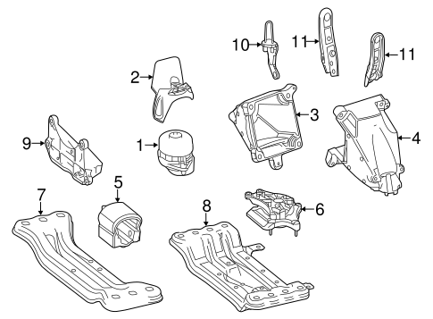 E350 ENGINE & TRANS MOUNTING 2