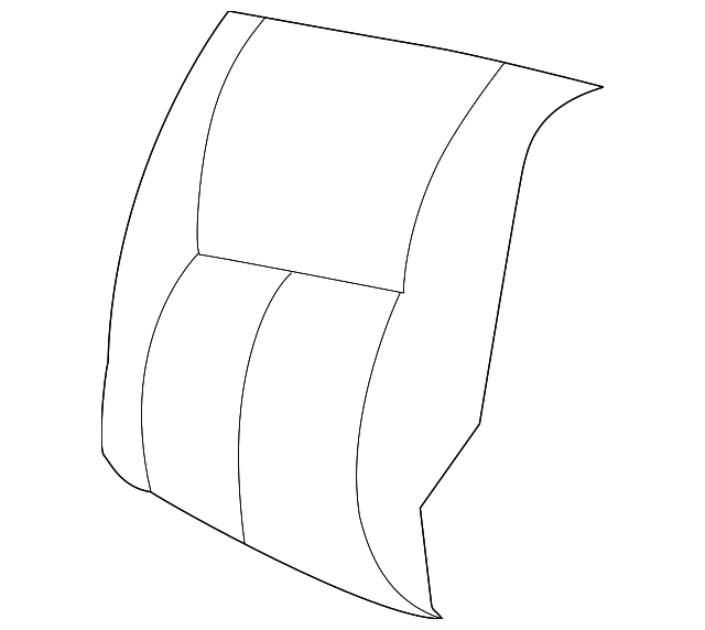 SS001AZAA Деталь SEAT BACK, RIGHT