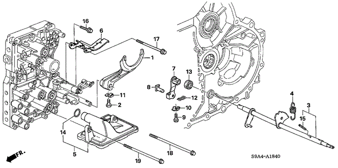 TRANSMISSION - AUTOMATIC/AT SHIFT FORK (5AT) for 2005 Honda CR-V #1