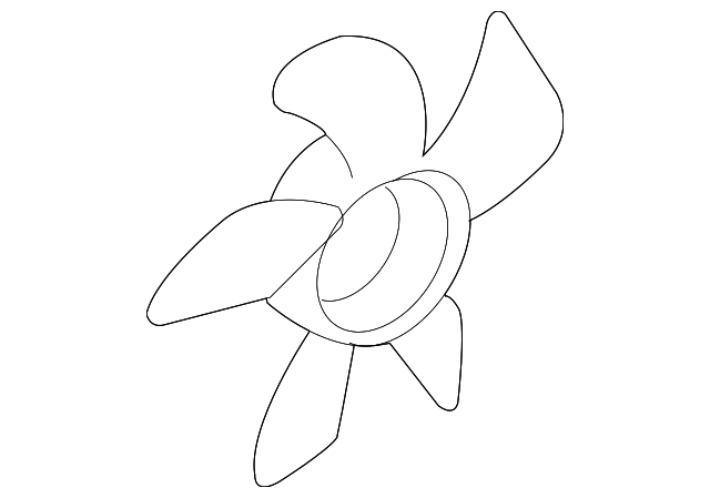 21486-4Z710 FAN BLADE, LEFT