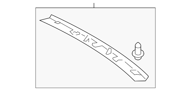 4H4-868-438-A-ED3 Деталь REAR HEADER TRIM