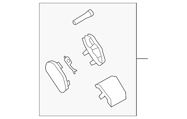 3D0-898-019-A-7H7 Деталь CONNECTOR KIT, RIGHT