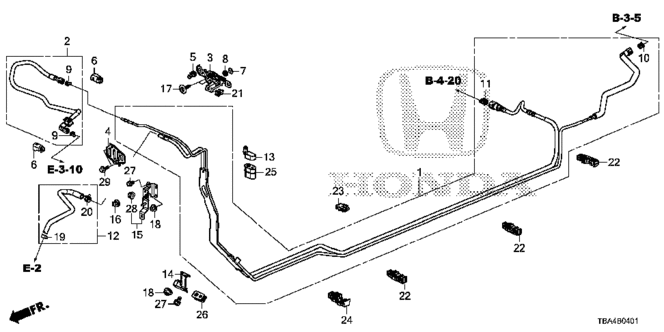 CIVIC SEDAN FUEL PIPE (1.5L) (KL)