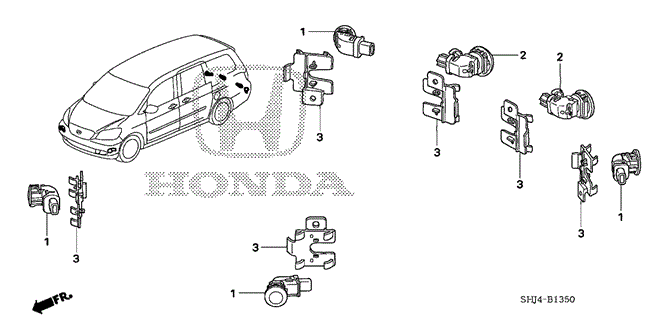 ELECTRICAL / EXHAUST / HEATER / FUEL/CORNER SENSOR - BACK SENSOR for 2007 Honda ODYSSEY #1