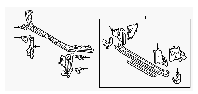 53201-02100 Деталь RADIATOR SUPPORT