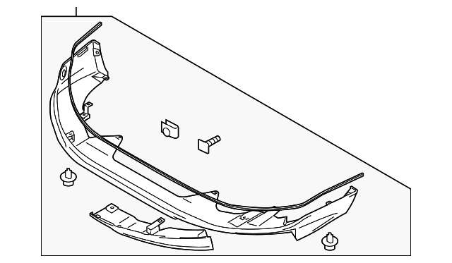 7176075K00DNZ Деталь LOWER DEFLECTOR