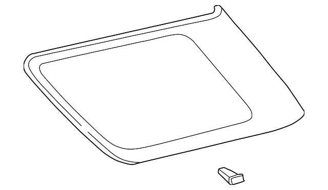 62710-0C040 Деталь QTR GLASS, RIGHT