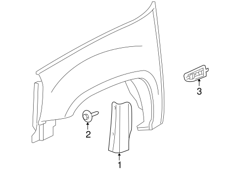 Escalade EXTERIOR TRIM - FENDER