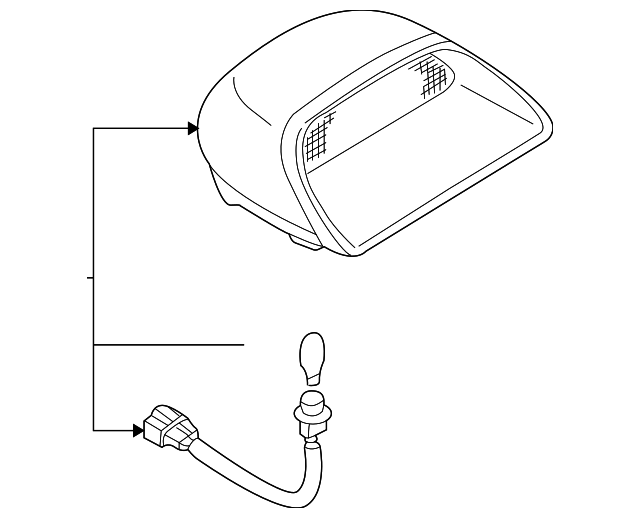 84701AC090GE Деталь HIGH MOUNT LAMP