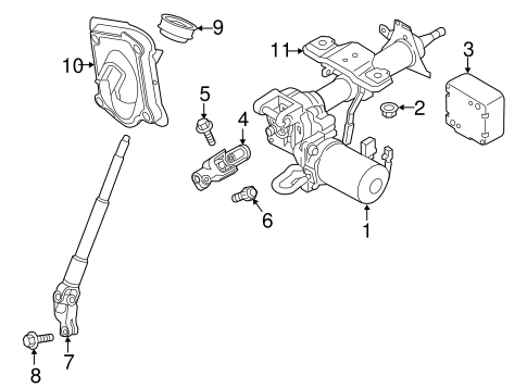 City Express STEERING COLUMN ASSEMBLY