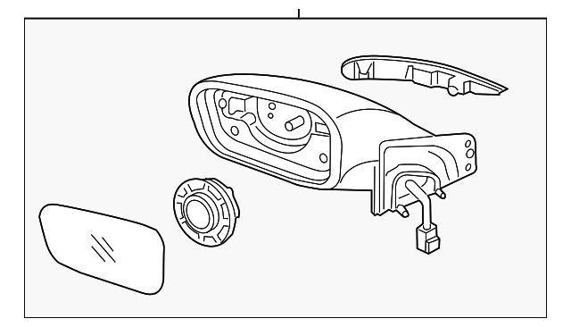 87610-4R130 Деталь MIRROR ASSY, LEFT