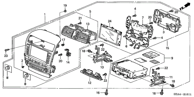 TSX SEDAN CENTER MODULE (NAVI)